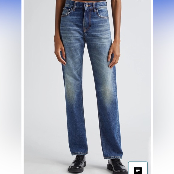 HAIKURE Cleo blue straight leg jeans worn once